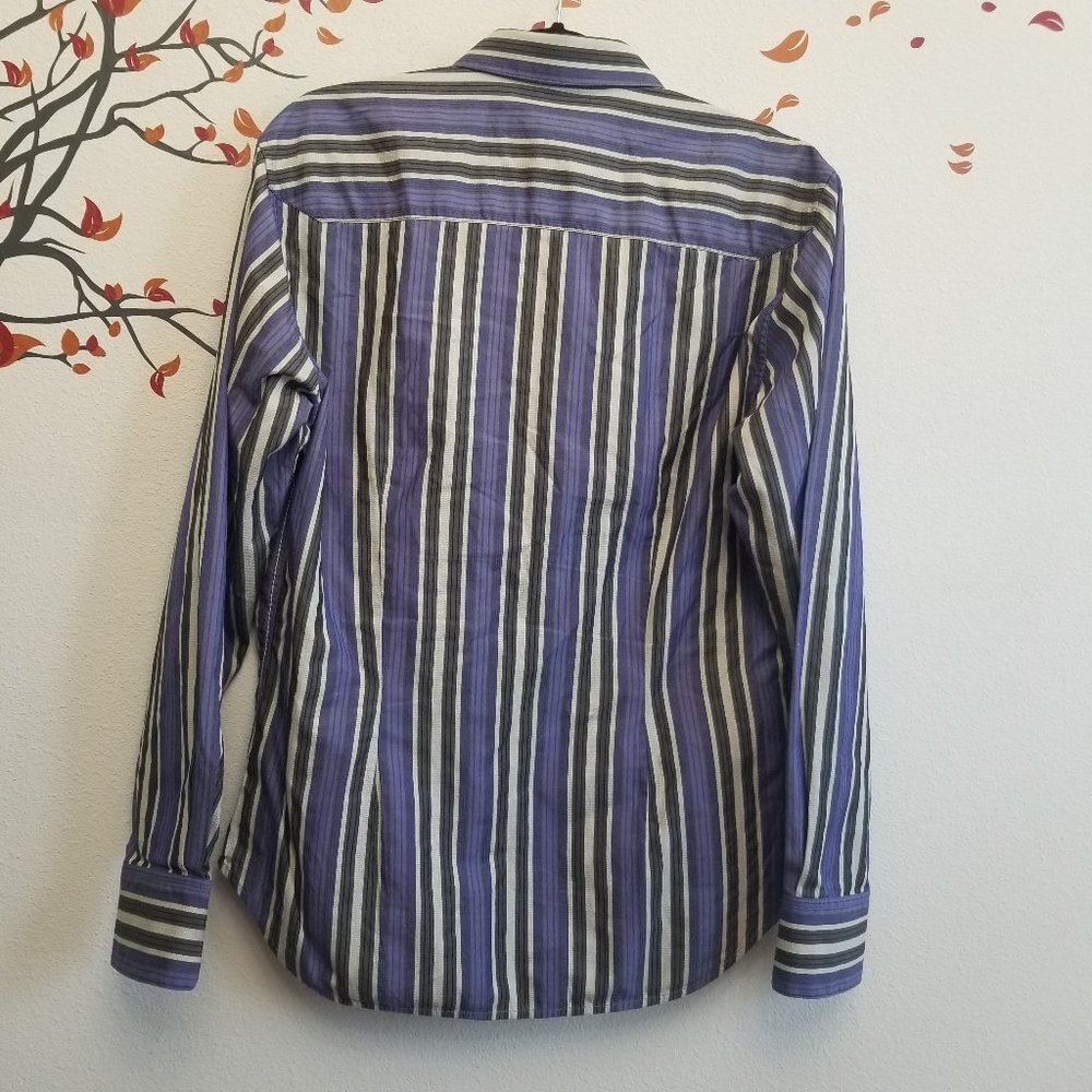 Robert Graham | Euro Fit Striped Long Sleeve M - Picture 3 of 11